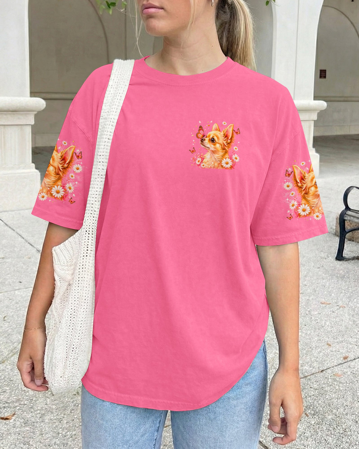 I BELIEVE THERE ARE ANGELS AMONG US CHIHUAHUA DOG ALL OVER PRINT - TLNO2105262