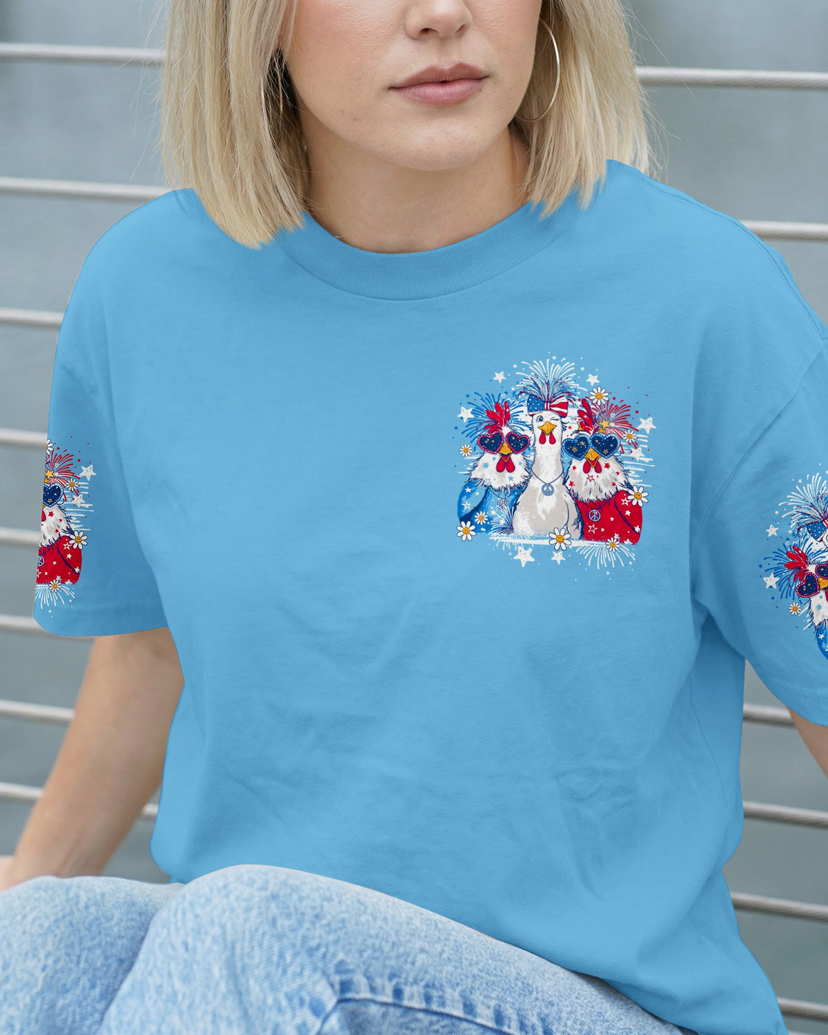 CHICKA BOOM BOOM HIPPIE CHICKEN ALL OVER PRINT - TY2105261