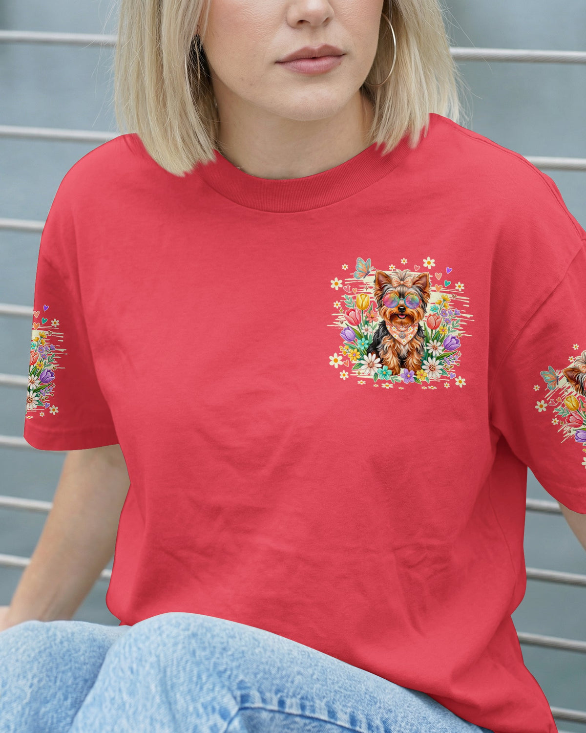 WHISPER WORDS OF WISDOM LET IT BE YORKSHIRE TERRIER DOG ALL OVER PRINT - TY0405264