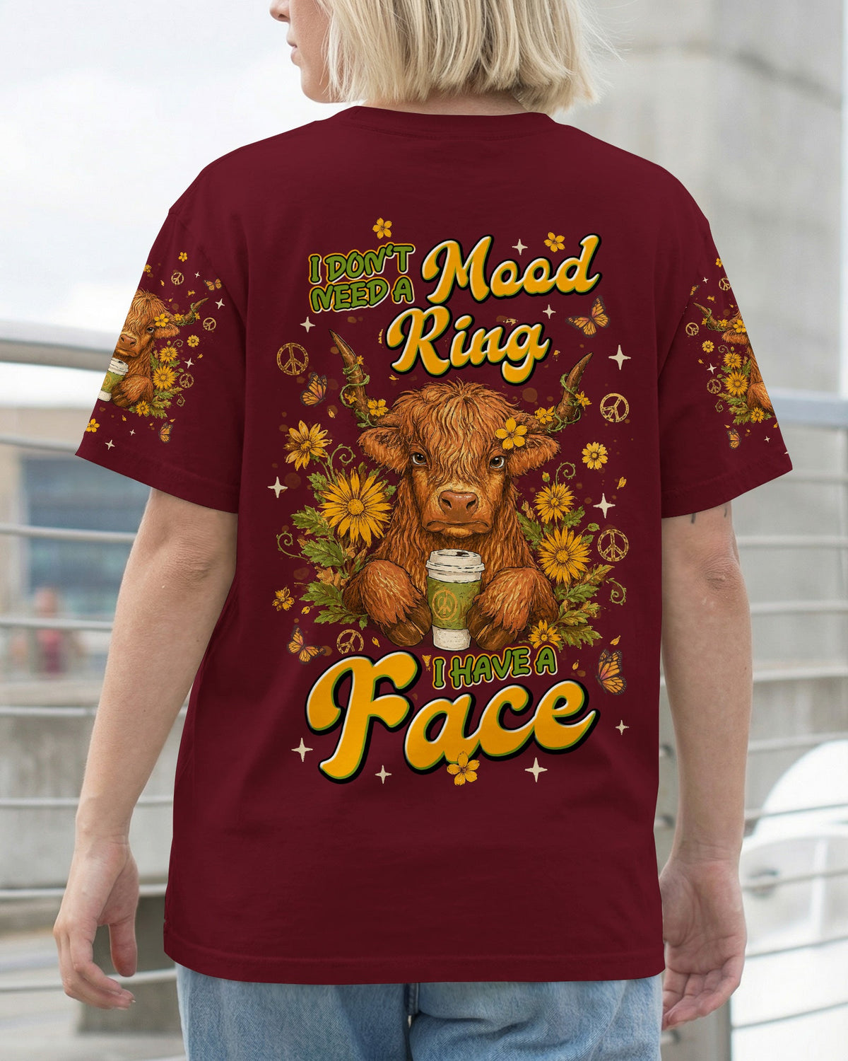 I DON'T NEED A MOOD RING COW ALL OVER PRINT - TLNT2805261