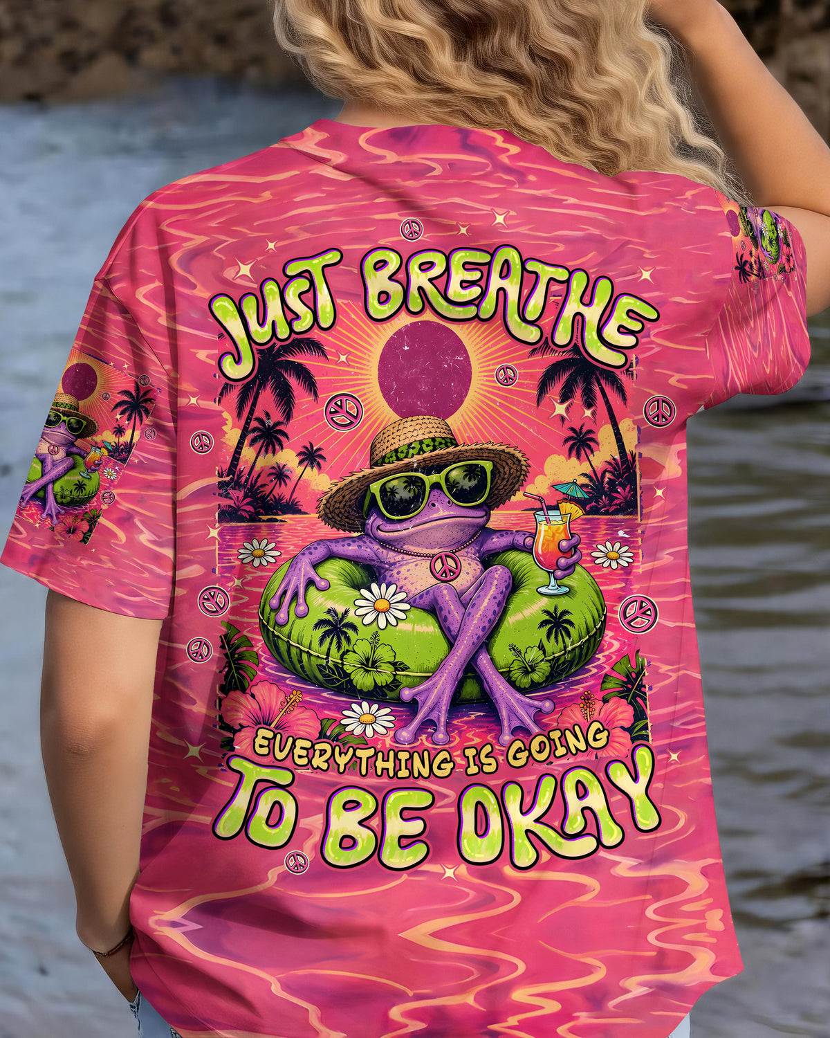 JUST BREATHE FROG ALL OVER PRINT - TYPQ0807261