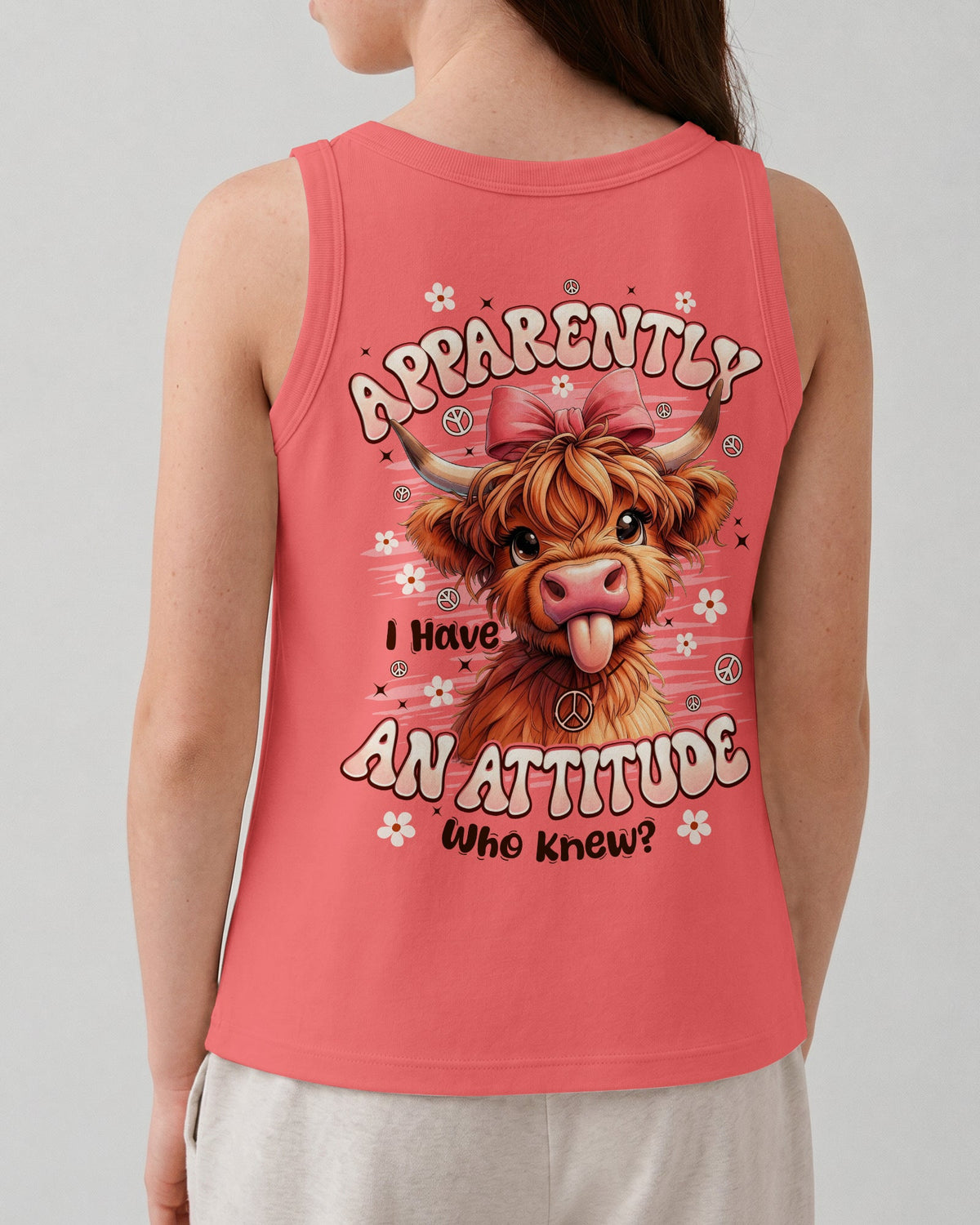 APPARENTLY I HAVE AN ATTITUDE WHO KNEW COW KIDS ALL OVER PRINT - TYPQ1006263