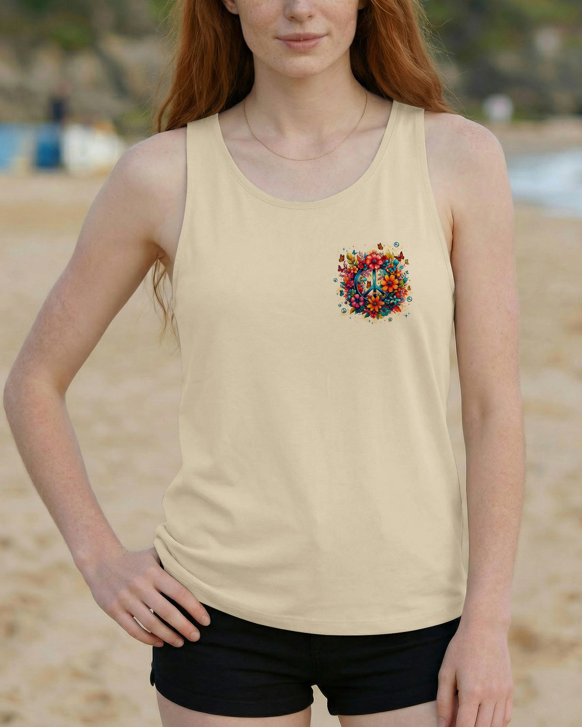 DON'T WORRY BE HIPPIE FLOWERS ALL OVER PRINT - TYPQ1404261