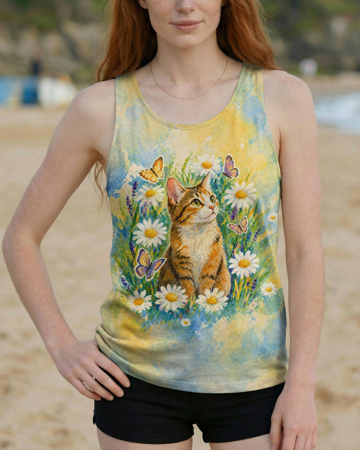 WHISPER WORDS OF WISDOM LET IT BE CAT ALL OVER PRINT   - TLHG2404261
