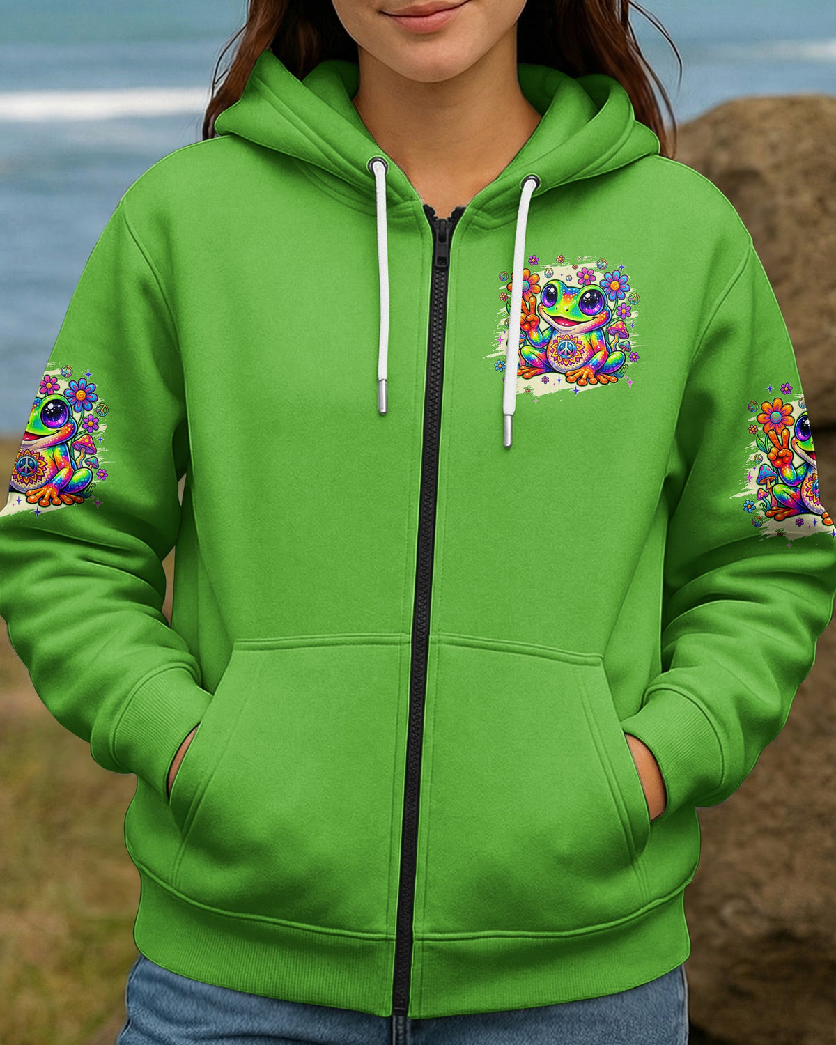 JUST BREATHE FROG ALL OVER PRINT - TYQY1605262
