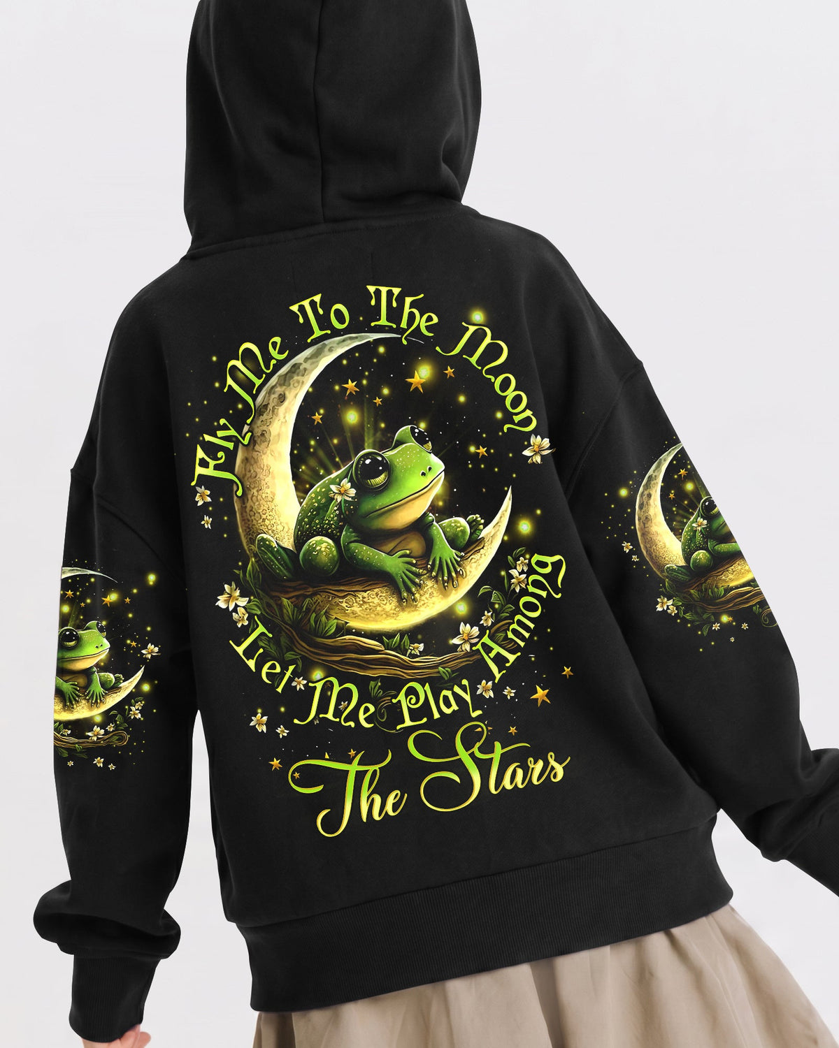 FLY ME TO THE MOON FROG KIDS ALL OVER PRINT - YHDU1812233