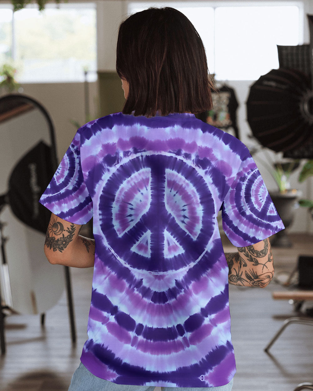 PEACE VIOLET ALL OVER PRINT - TYQY2912252