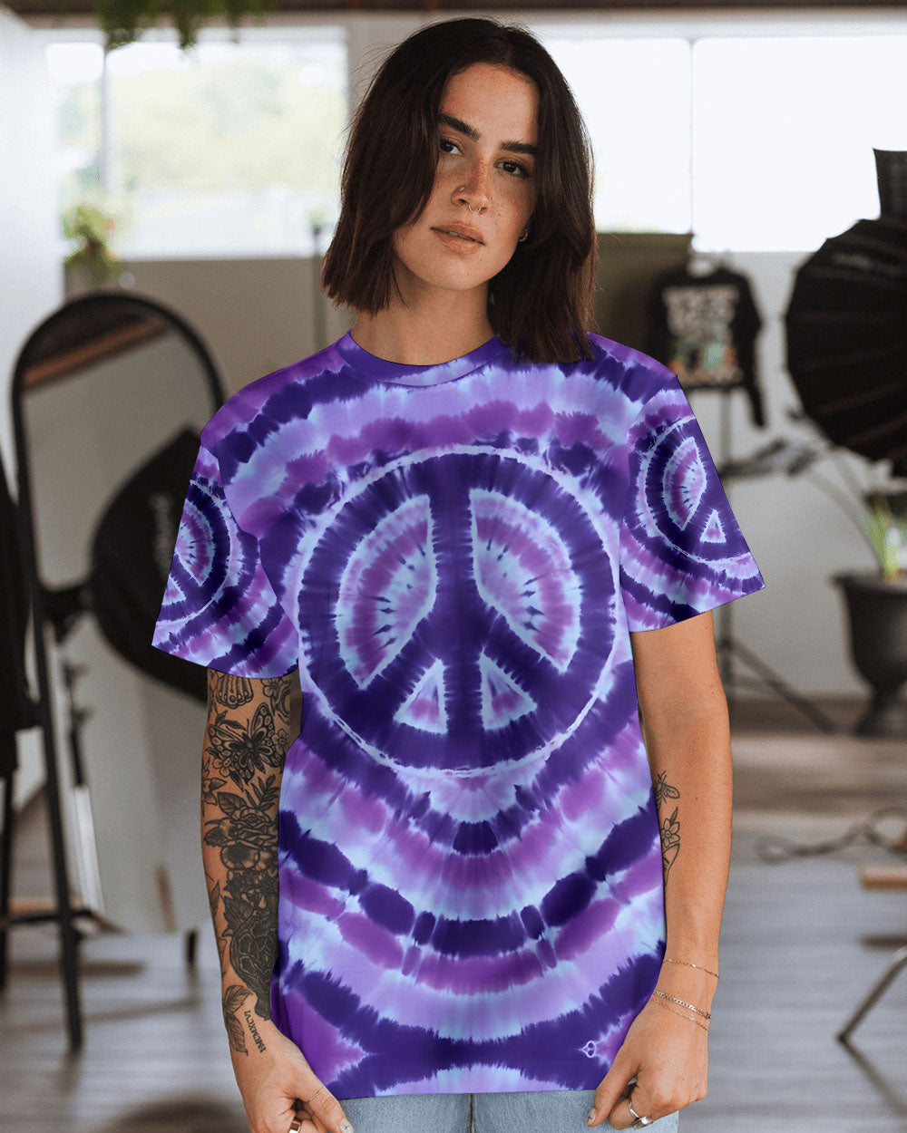 PEACE VIOLET ALL OVER PRINT - TYQY2912252