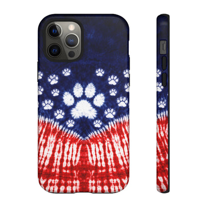 PAW PRINT RED WHITE & BLUE PHONE CASE - TLTW1604262