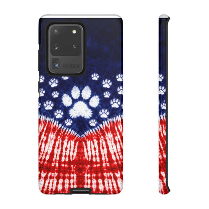 PAW PRINT RED WHITE & BLUE PHONE CASE - TLTW1604262