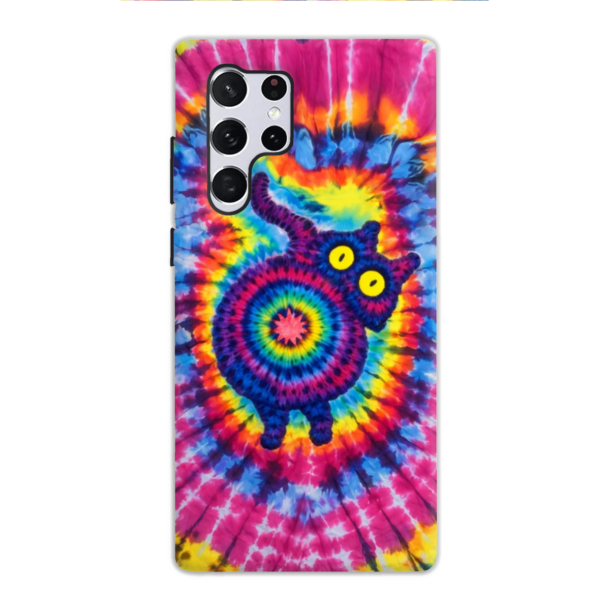 CAT COLORFUL SWIRL PATTERN PHONE CASE  - TLNO0701261