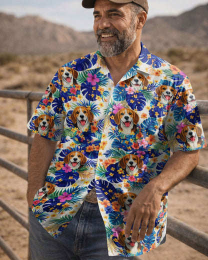 BEAGLE TROPICAL HAWAIIAN SHIRT - TLTW0604261