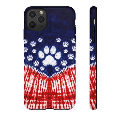 PAW PRINT RED WHITE & BLUE PHONE CASE - TLTW1604262