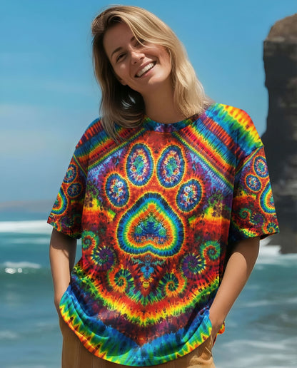 PAW PRINT COLORFUL PATTERN ALL OVER PRINT - TLNO2612251