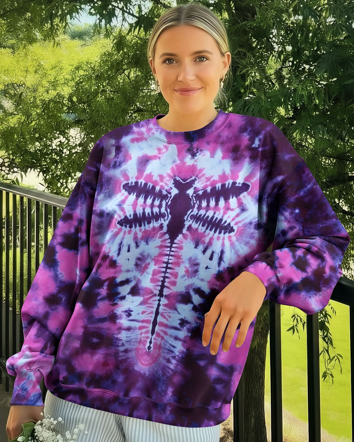 DRAGONFLY TIE DYE ALL OVER PRINT - TYQY0212251