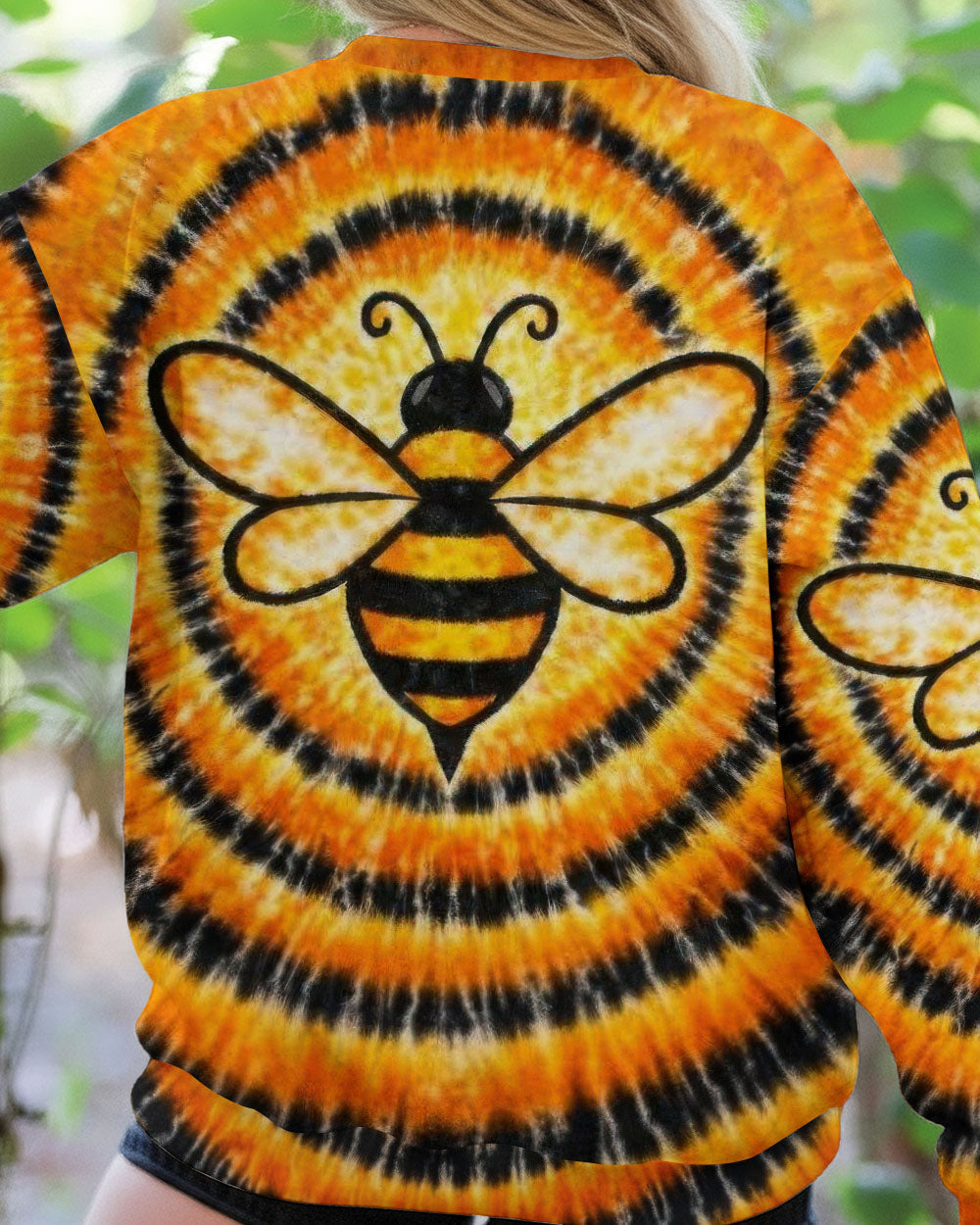 BEE ORANGE & BLACK SWIRL ALL OVER PRINT - TLTW2712251