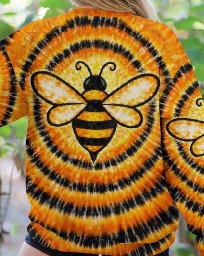 BEE ORANGE & BLACK SWIRL ALL OVER PRINT - TLTW2712251