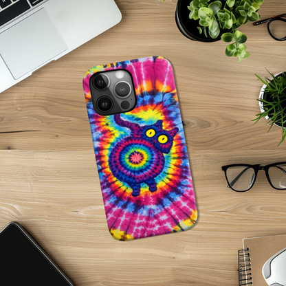 CAT COLORFUL SWIRL PATTERN PHONE CASE  - TLNO0701261