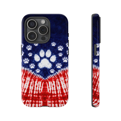 PAW PRINT RED WHITE & BLUE PHONE CASE - TLTW1604262