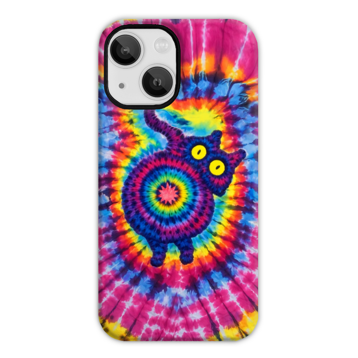 CAT COLORFUL SWIRL PATTERN PHONE CASE  - TLNO0701261