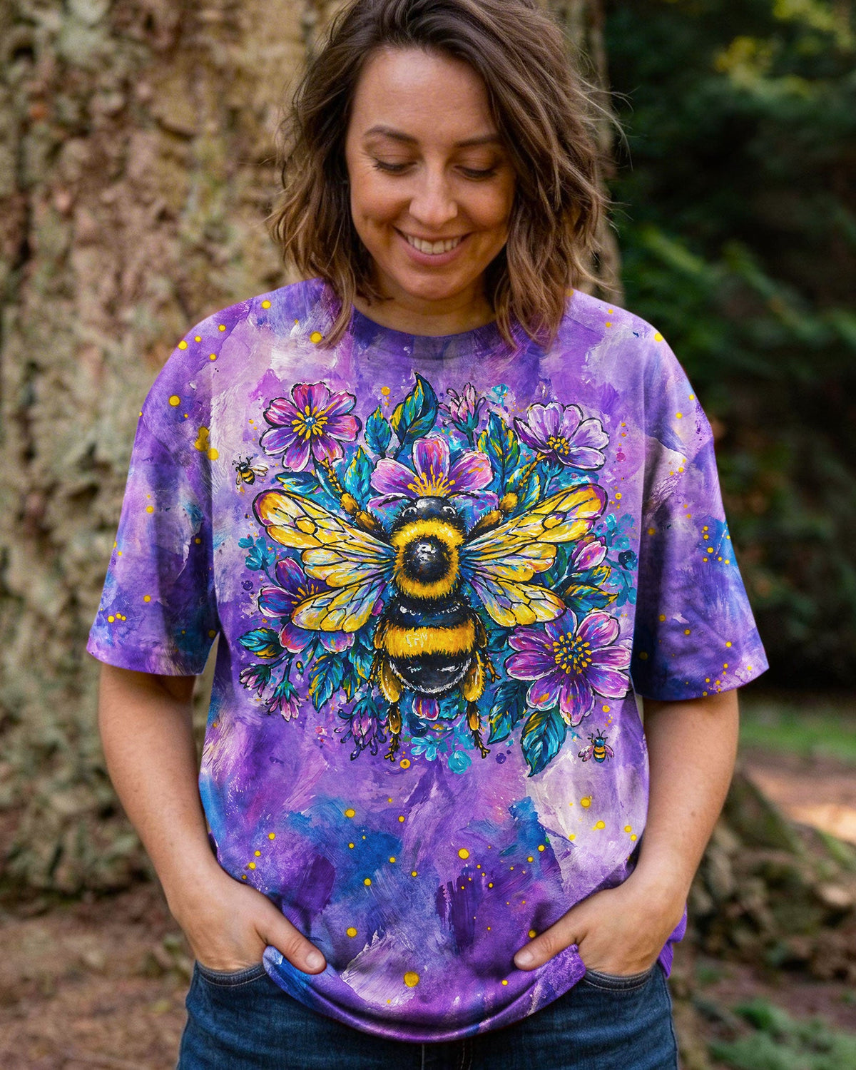 WHISPER WORDS OF WISDOM LET IT BE BEE  ALL OVER PRINT  - TLNO2304261