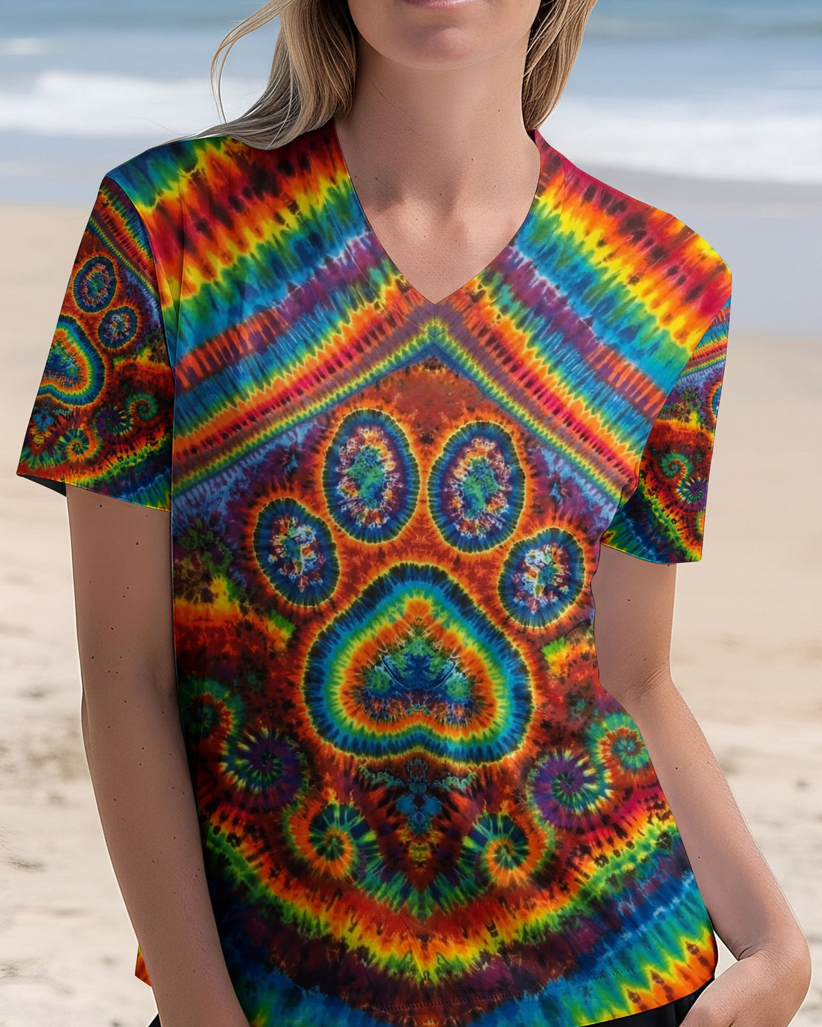 PAW PRINT COLORFUL PATTERN ALL OVER PRINT - TLNO2612251