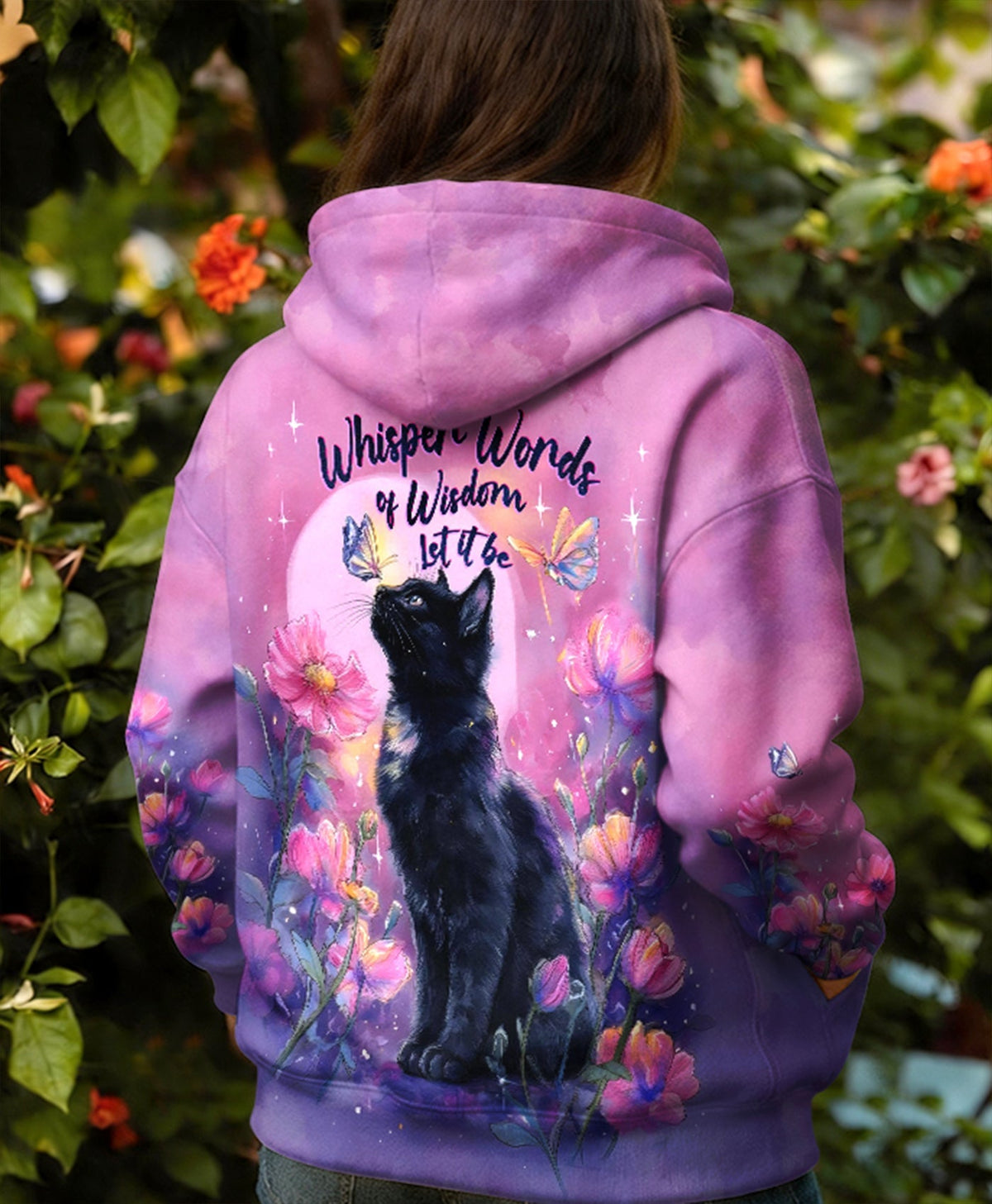 WHISPER WORDS OF WISDOM LET IT BE CAT ALL OVER PRINT  - TLHG2304262