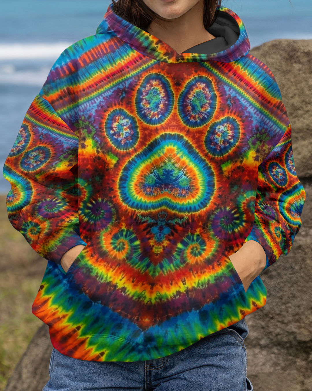 PAW PRINT COLORFUL PATTERN ALL OVER PRINT - TLNO2612251