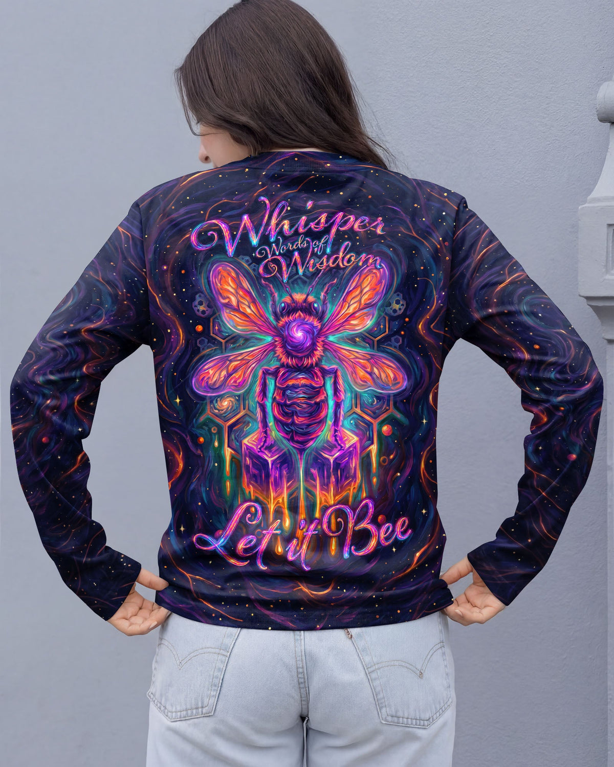 WHISPER WORDS OF WISDOM LET IT BE BEE GALAXY ALL OVER PRINT - KMTM1505261