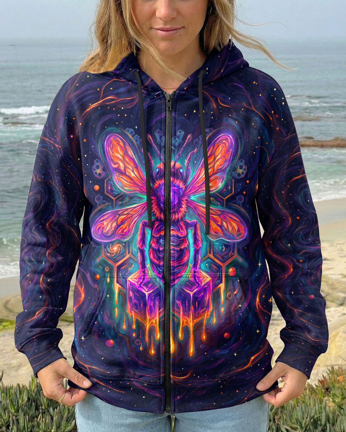 WHISPER WORDS OF WISDOM LET IT BE BEE GALAXY ALL OVER PRINT - KMTM1505261