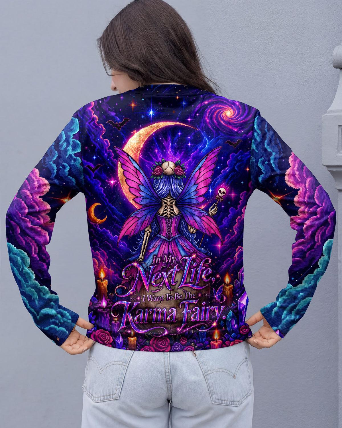 KARMA FAIRY SKELETON PIXEL ALL OVER PRINT – KMTM2605261