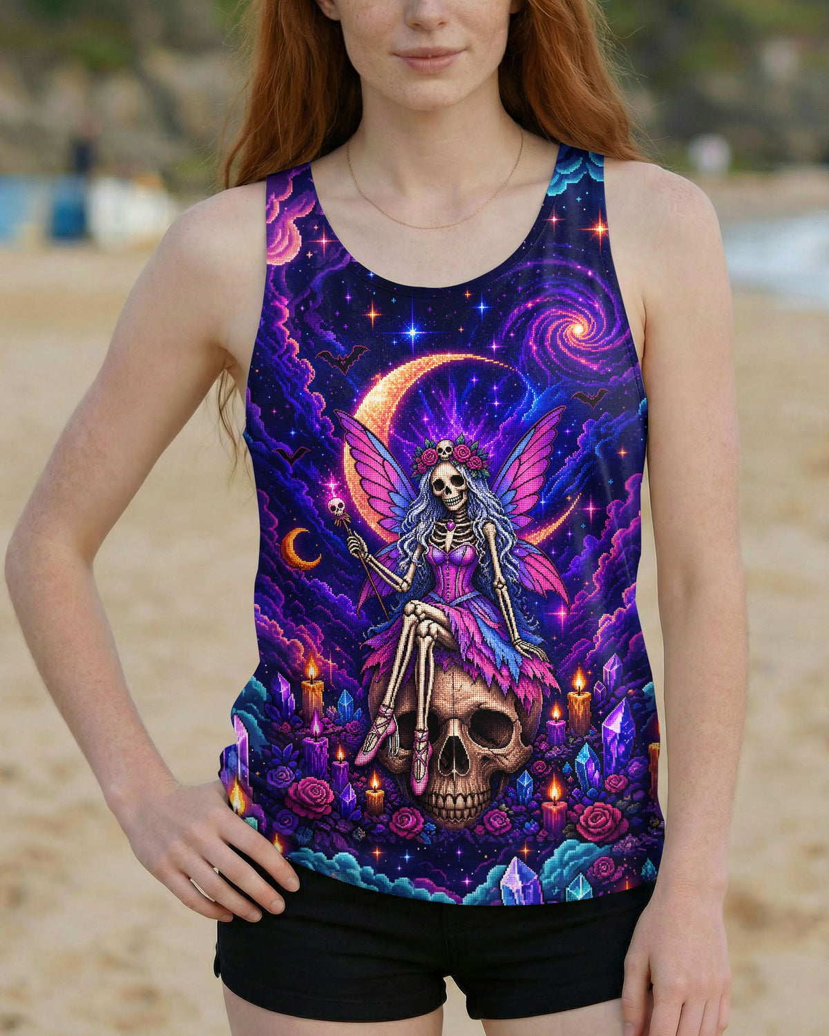KARMA FAIRY SKELETON PIXEL ALL OVER PRINT – KMTM2605261