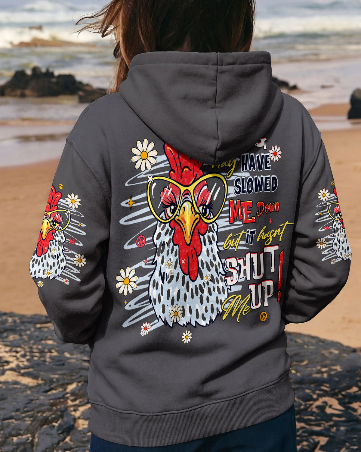 AGING MAY HAVE SLOWED ME DOWN CHICKEN ALL OVER PRINT  - TLHG0906263