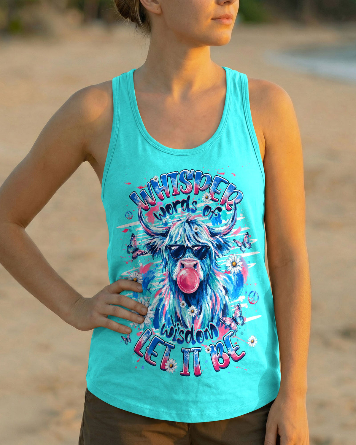 WHISPER WORDS OF WISDOM LET IT BE COW ALL OVER PRINT  - TLHG1006263
