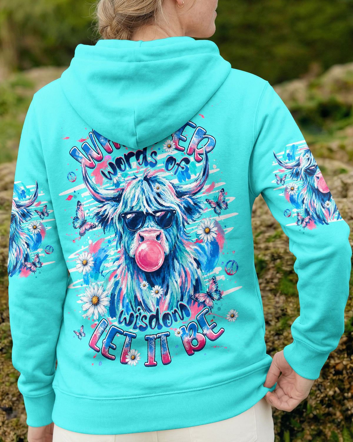 WHISPER WORDS OF WISDOM LET IT BE COW ALL OVER PRINT  - TLHG1006263