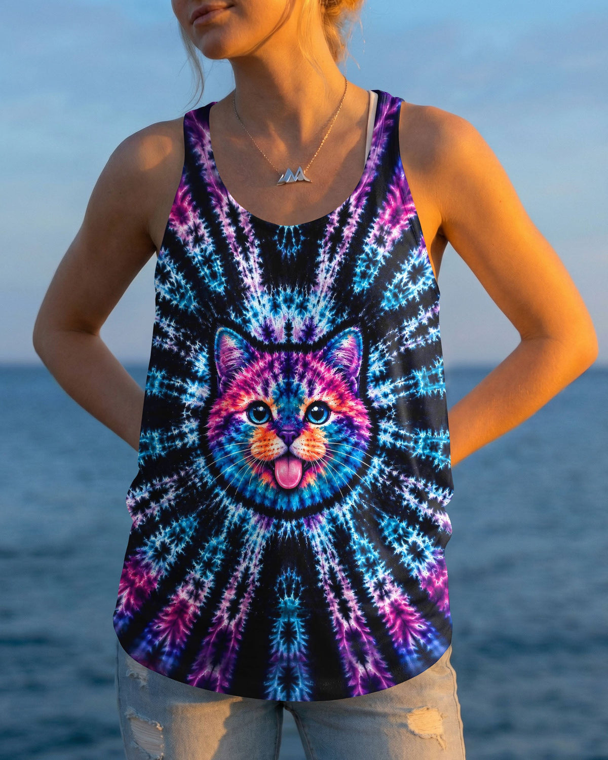 FUNNY CAT BURST PATTERN  ALL OVER PRINT  - TLHG1405263