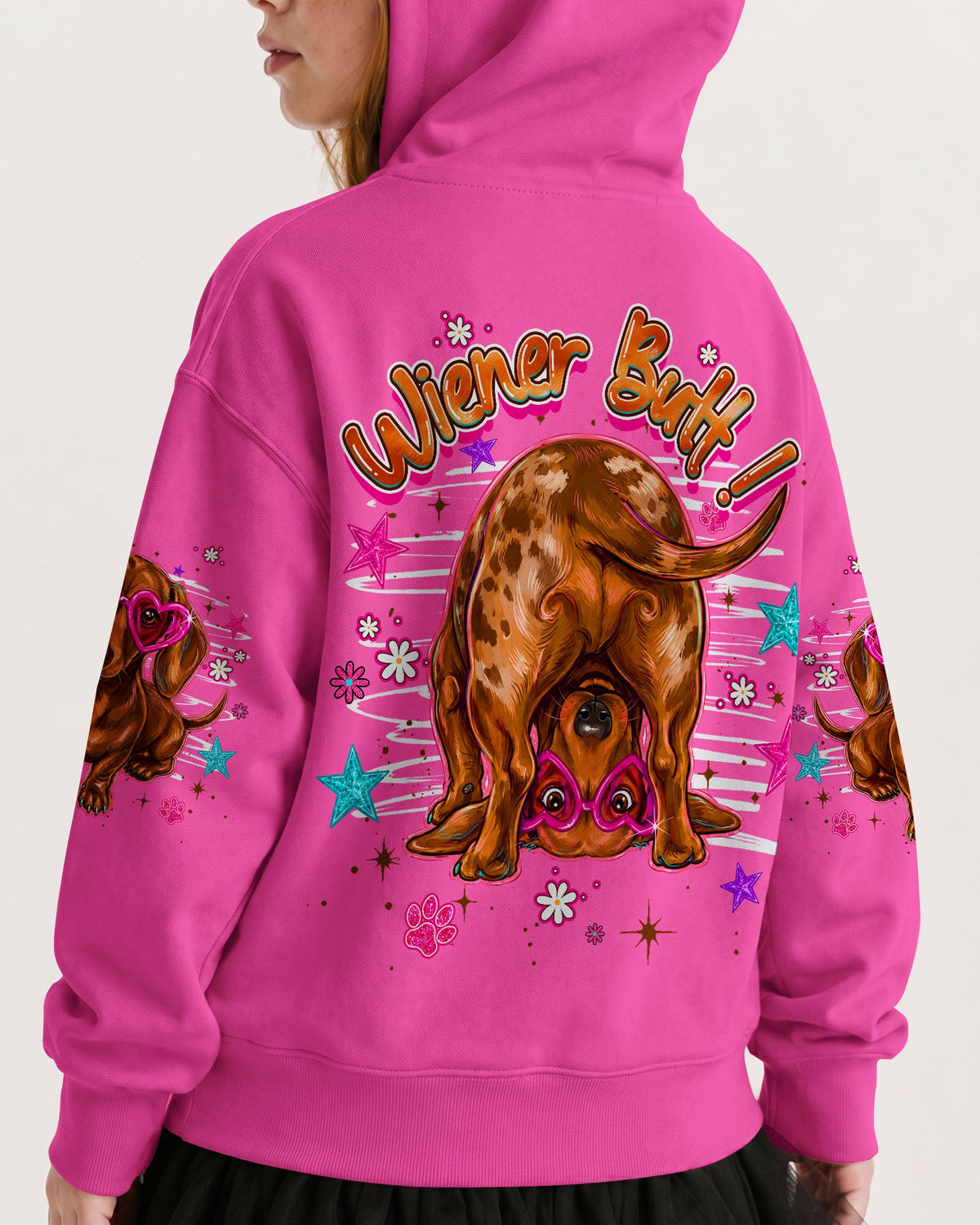 GUESS WHAT DACHSHUND DOG FUNNY KIDS ALL OVER PRINT  - TLHG2205261