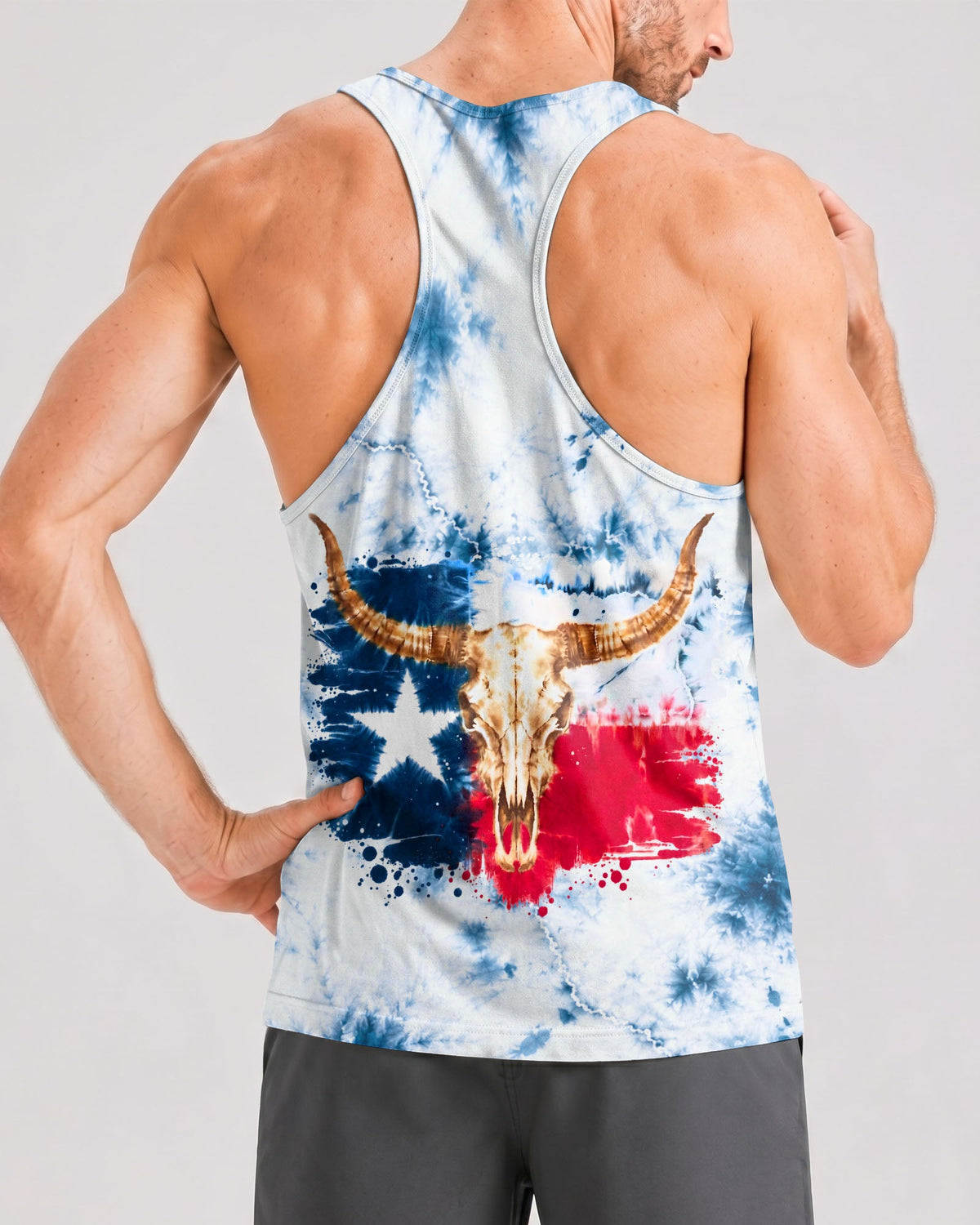 LONGHORN SKULL TEXAS ALL OVER PRINT   - TLHG2606262