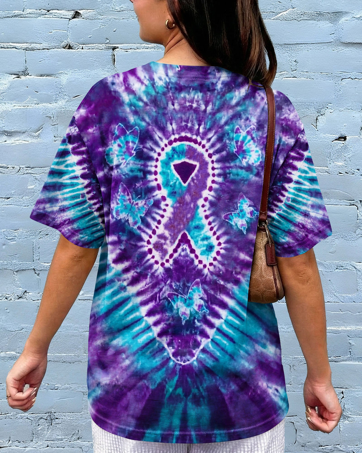 RIBBON BUTTERFLY SUICIDE PREVENTION AWARENESS ALL OVER PRINT - TLHN1704261