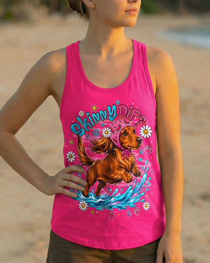 SKINNY DIP WIENER FLIP DACHSHUND DOG  ALL OVER PRINT - TLNO0306262