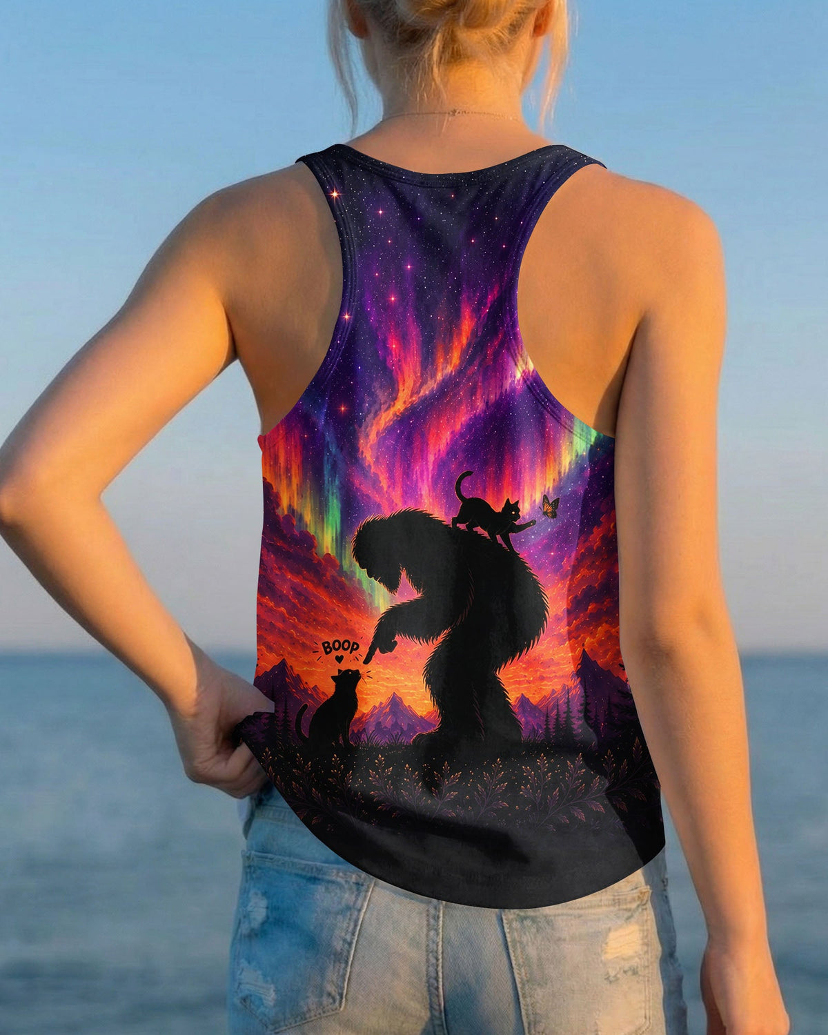 BOOP BIGFOOT CAT AURORA ALL OVER PRINT  - TLNO2805263