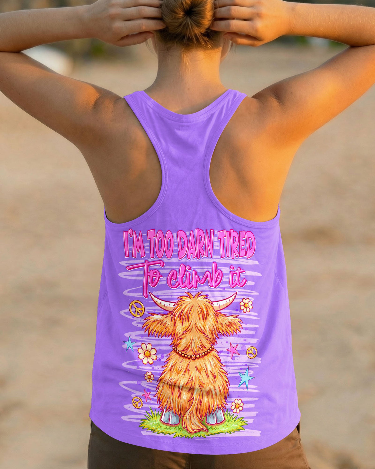 I WILL NEVER BE OVER THE HILL COW ALL OVER PRINT  - TLNT0605264