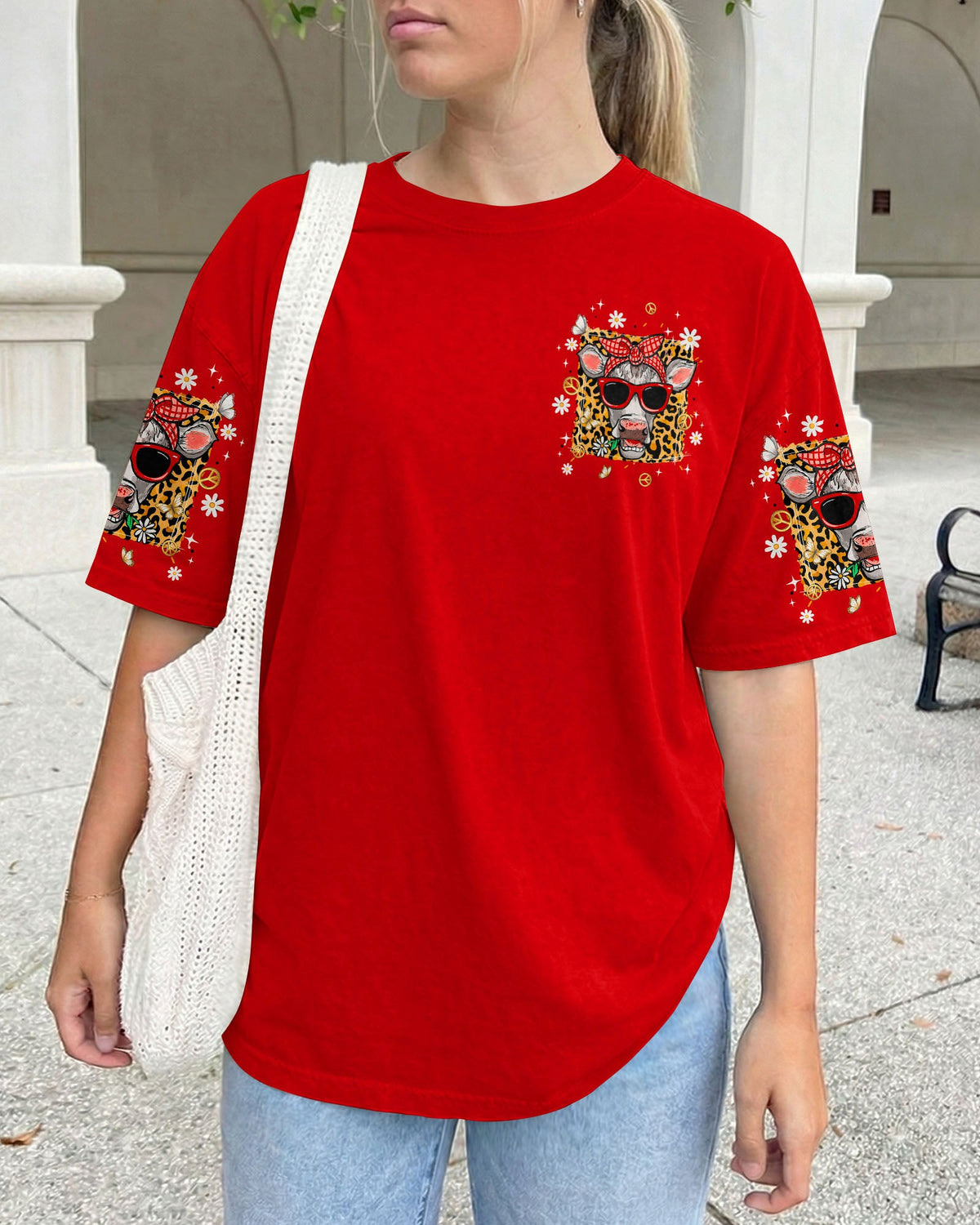 APPARENTLY I HAVE AN ATTITUDE WHO KNEW COW ALL OVER PRINT - TLNT1306261