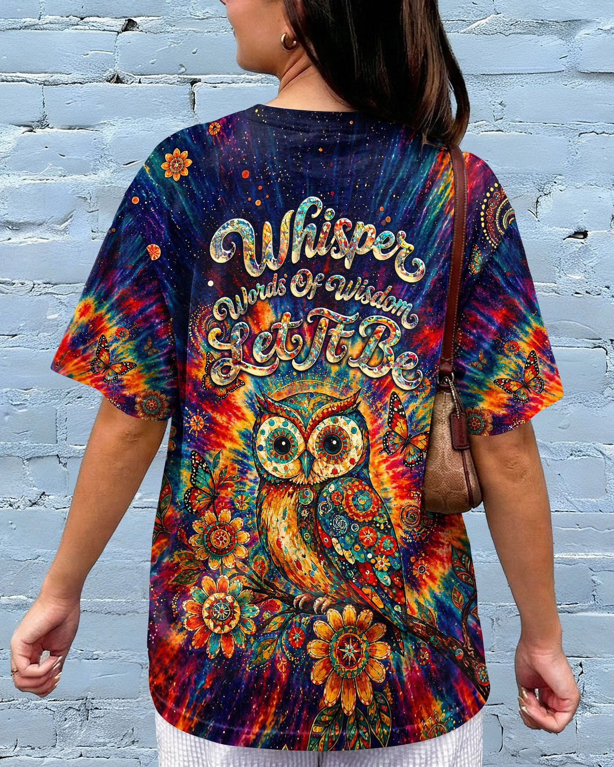 WHISPER WORDS OF WISDOM LET IT BE OWL  ALL OVER PRINT  - TLNT2204261