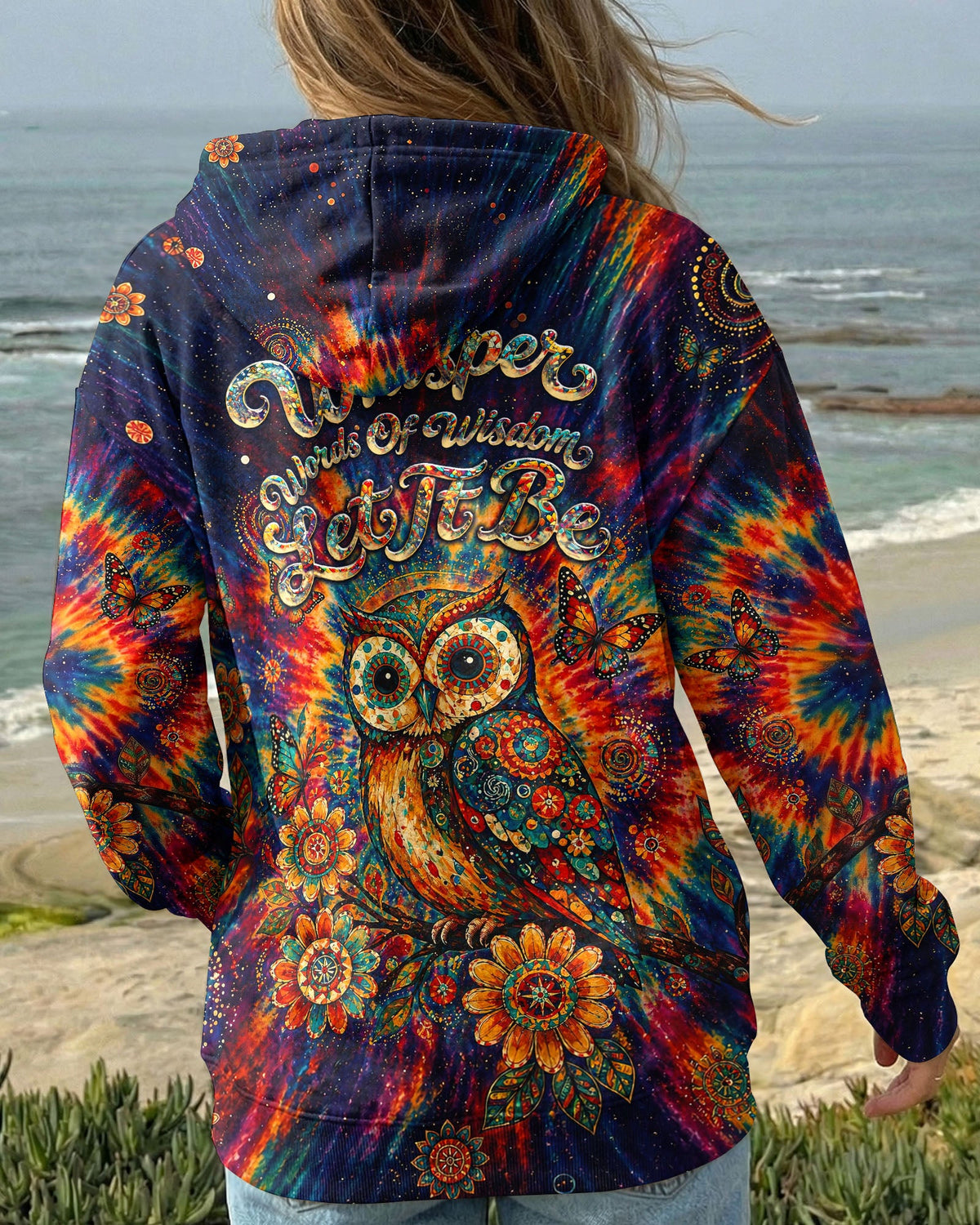 WHISPER WORDS OF WISDOM LET IT BE OWL  ALL OVER PRINT  - TLNT2204261