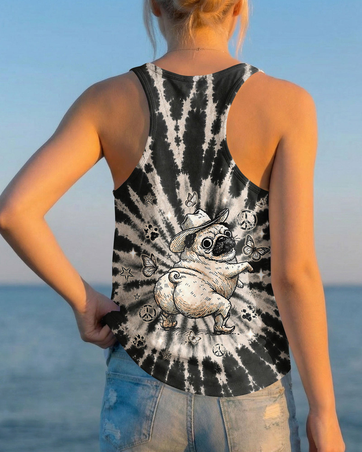 WHY BE MOODY PUG DOG ALL OVER PRINT  - TLNT2206263