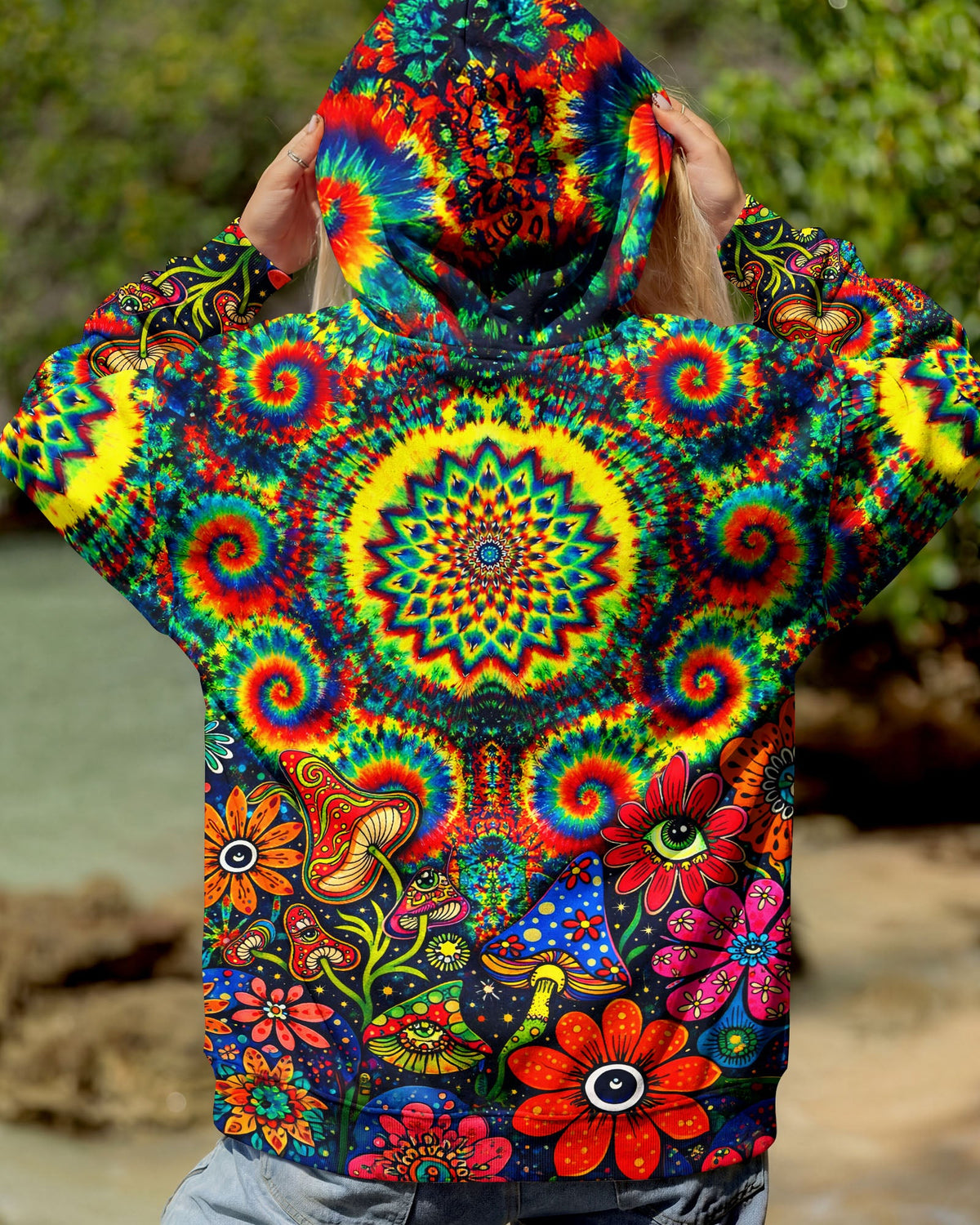 TRIPPY MUSHROOM COLORFUL ALL OVER PRINT - TLNT2404261