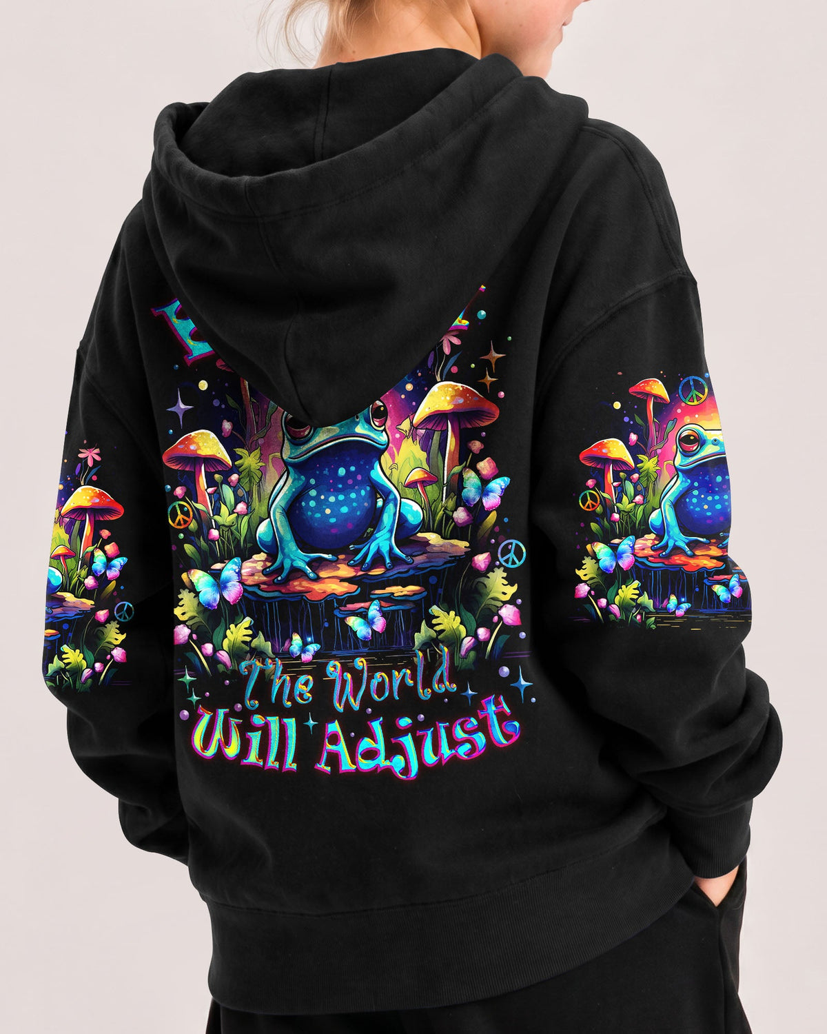 BE YOU THE WORLD WILL ADJUST FROG KIDS ALL OVER PRINT - TLNZ1612232