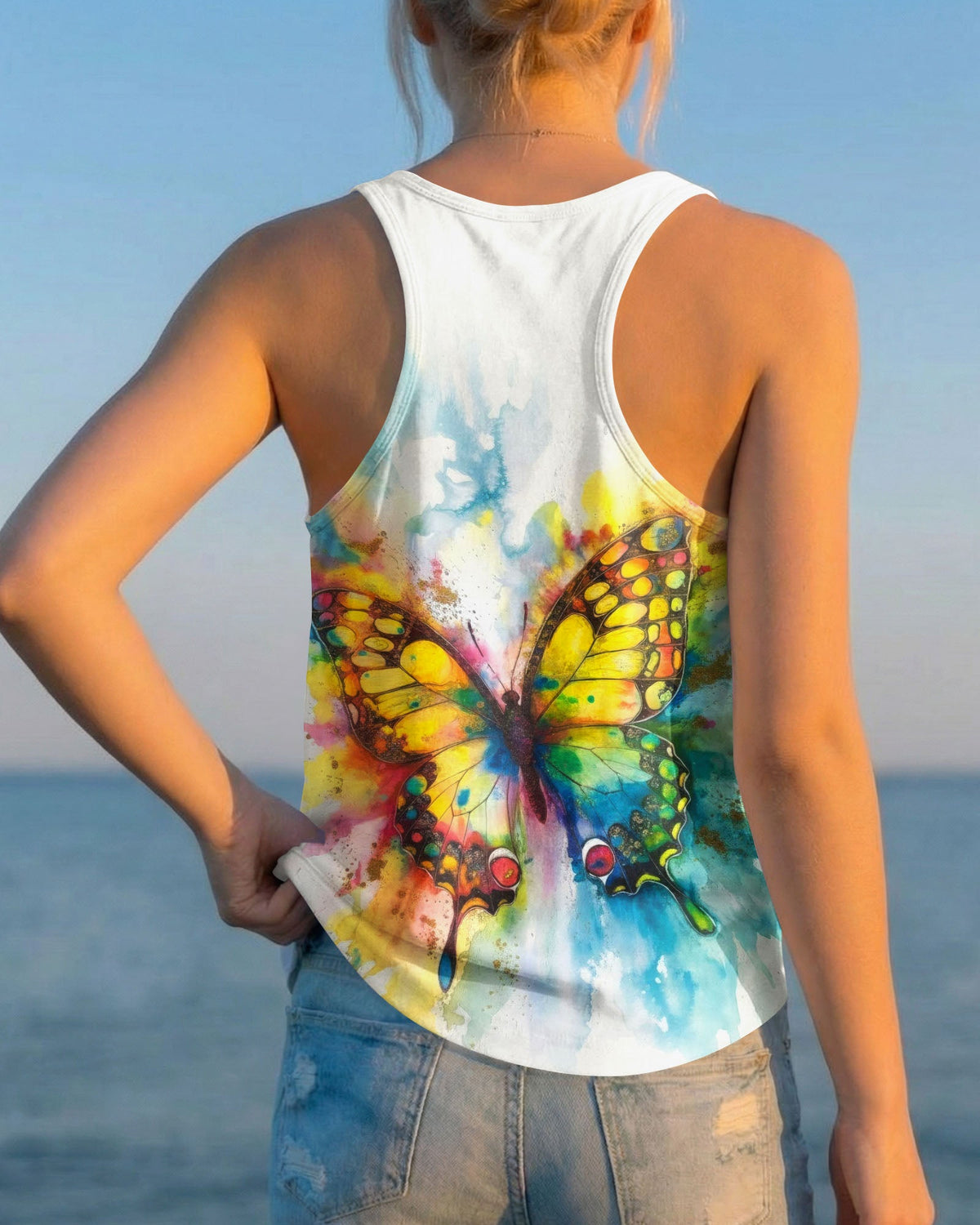 WHISPER WORDS OF WISDOM LET IT BE BUTTERFLY ALL OVER PRINT  - TLTW1305264