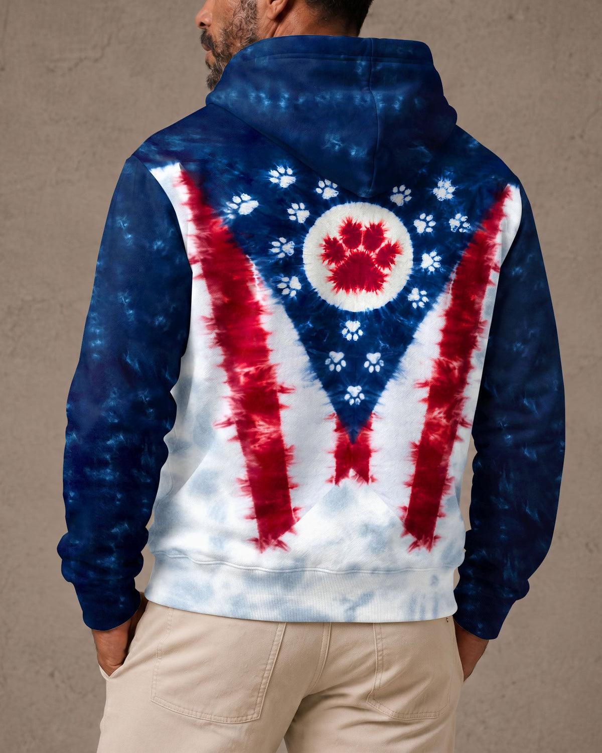 PAW PRINTS OHIO STATE PATTERN ALL OVER PRINT - TLTW2706262